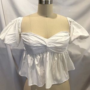 off the shoulder White top
